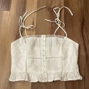 Astr the label romantic white tank